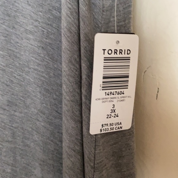 Torrid soft knit two tone maxi dress - Picture 4 of 4